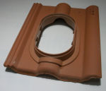 DUROVENT TUILE À DOUILLE ROUGE DOUBLE ROMANE UNIVERSELLE MONIER